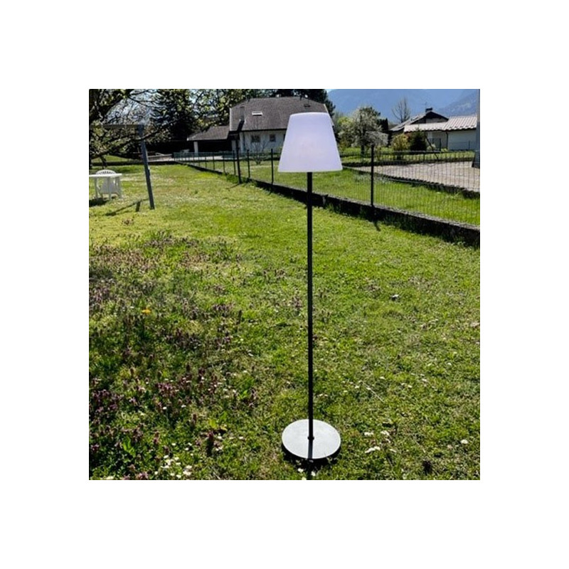 Lampadaire nomade d'extérieur à LED rechargeable avec RGB ou blanc chaud