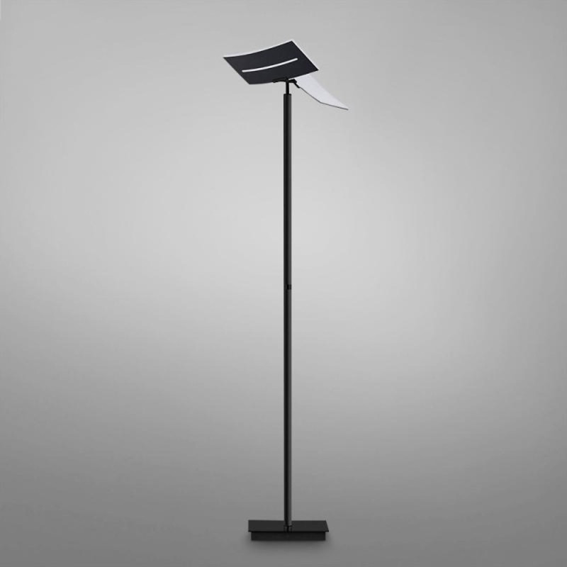 Lampadaire LED Nami avec variateur pied, CCT, noir