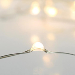 Guirlande Solaire 15 M Deco Micro Led Fixe Blanc Chaud