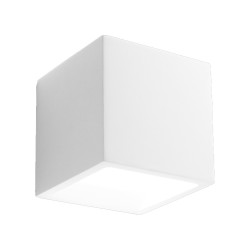 Applique Cube En Plâtre Blanc Jess