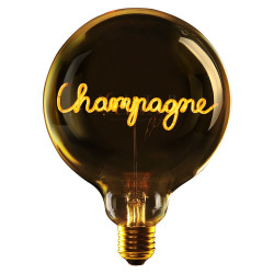 Ampoule Message Champagne Ambré