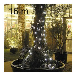 Guirlande lumineuse Solaire rechargeable 16 m Blanc froid 750 LED -  Décoration lumineuse - Eminza