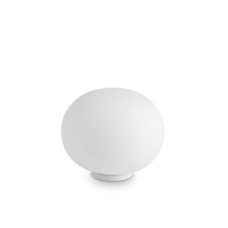 Lampe à poser Yoga globe verre soufflé blanc Diam.30